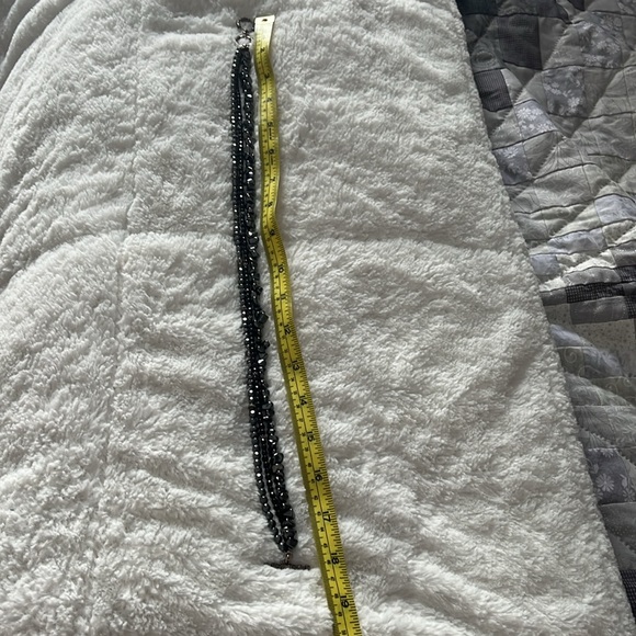 Silpada triple strand Hematite and black Onyx Necklace - Picture 5 of 8